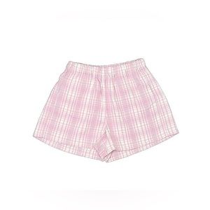 Brandy Melville pink plaid boxer shorts